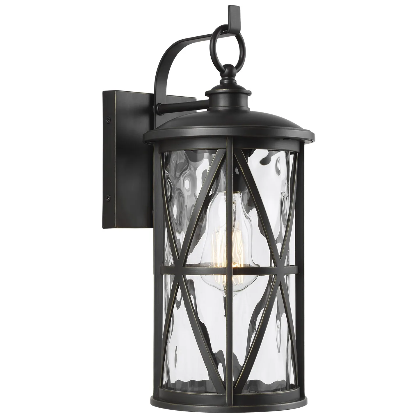 Millbrooke One Light Outdoor Wall Lantern in Antique Bronze