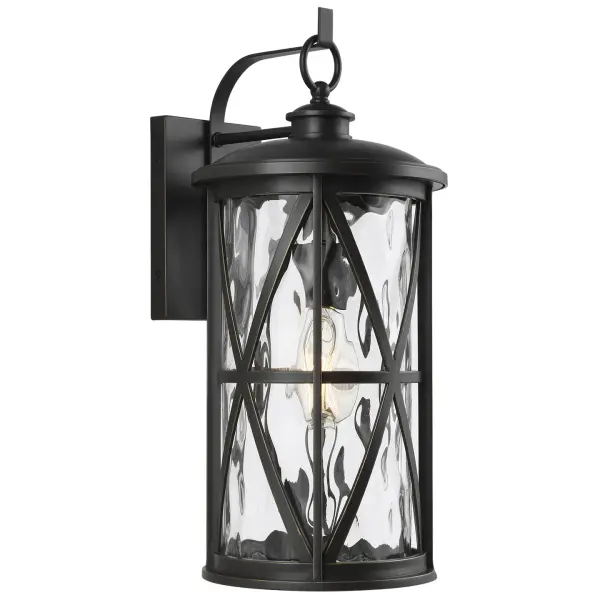 Collection: Millbrooke Designer: Feiss Rooms: Outdoor Finish: Antique Bronze Glass: Water Width: 8.50" Height: 19.25" Length: 8.50" Weight: 7.04 lb Extension from Wall: 10.25" Wire: 8" Canopy: DP:23/32'' W:4.75'' H:7'' OB UP:7'' OB DOWN:12.25'' Rectangular Number of Bulbs: 1 Maximum Wattage: 75.00 W Bulb Type: A19 Bulb Base: Medium Voltage: 120.00 V Material: StoneStrong Country of Origin: China Safety Listing: ETL Safety Rating: Wet Connection: Hardwired Title 24 Spec Sheet Instructions Parts Diagram