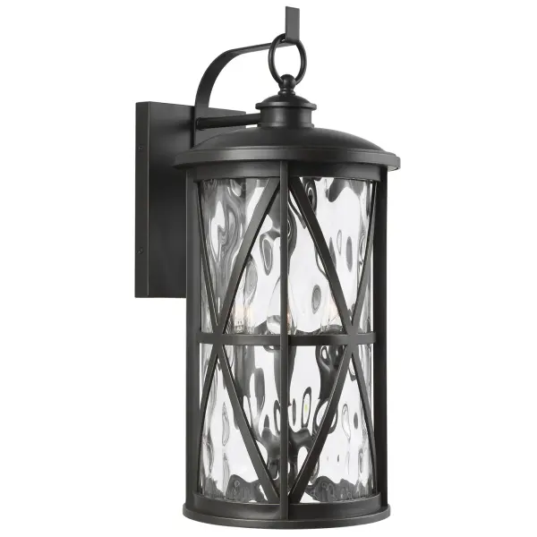 Collection: Millbrooke Designer: Feiss Rooms: Outdoor Finish: Antique Bronze Glass: Water Width: 10.00" Height: 22.25" Length: 10.00" Weight: 10.12 lb Extension from Wall: 12.00" Wire: 8" Black/White Canopy: DP:1'' W:6'' H:9'' OB UP:8.25'' OB DOWN:14'' Rectangular Number of Bulbs: 3 Maximum Wattage: 60.00 W Bulb Type: Torpedo Bulb Base: Candelabra Voltage: 120.00 V Material: StoneStrong Country of Origin: China Safety Listing: ETL Safety Rating: Wet Connection: Hardwired Title 24 Spec Sheet Instructions Parts Diagram