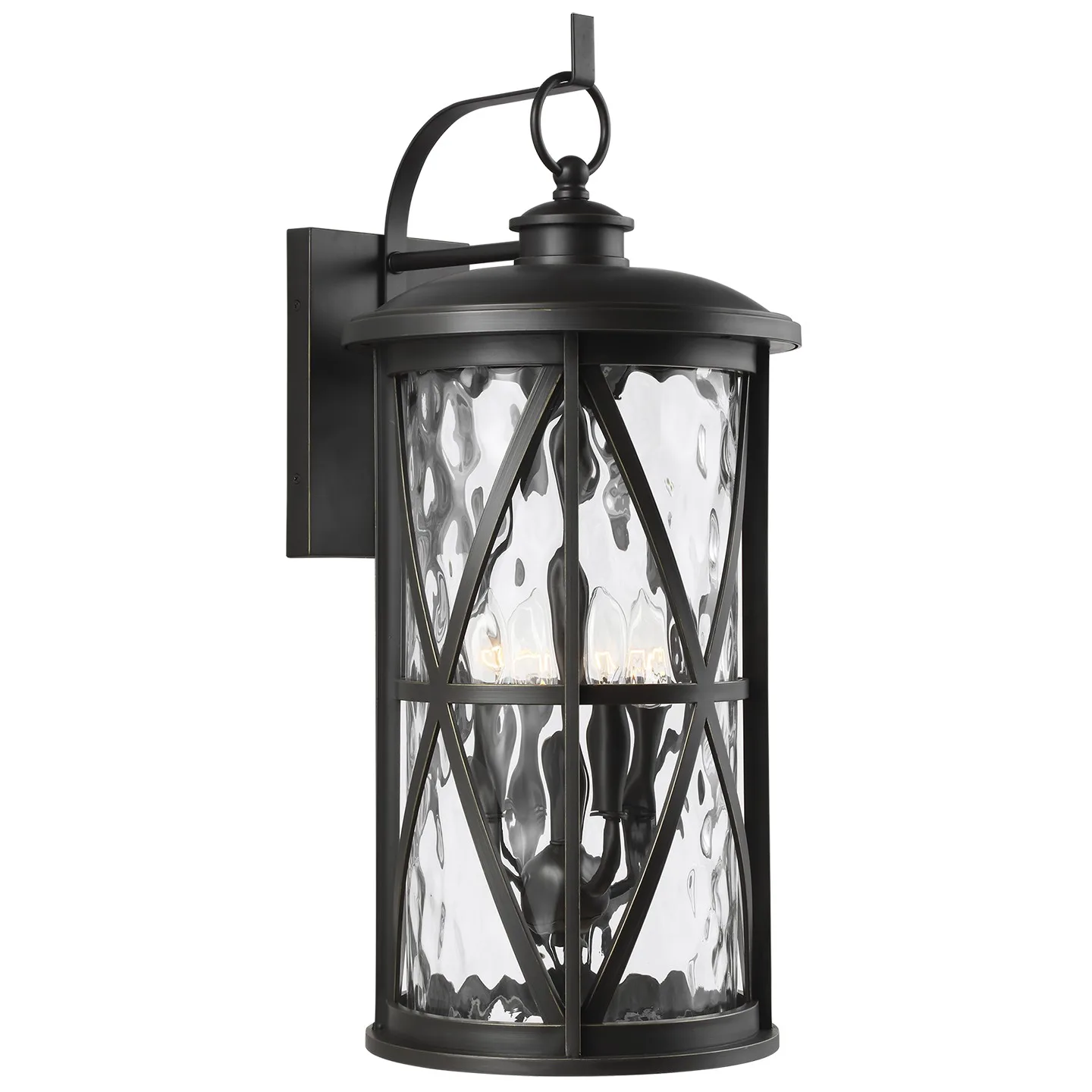 Millbrooke Four Light Outdoor Wall Lantern in Antique Bronze