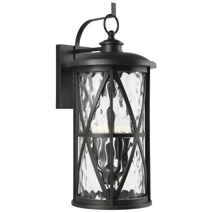 Millbrooke Four Light Outdoor Wall Lantern in Antique Bronze