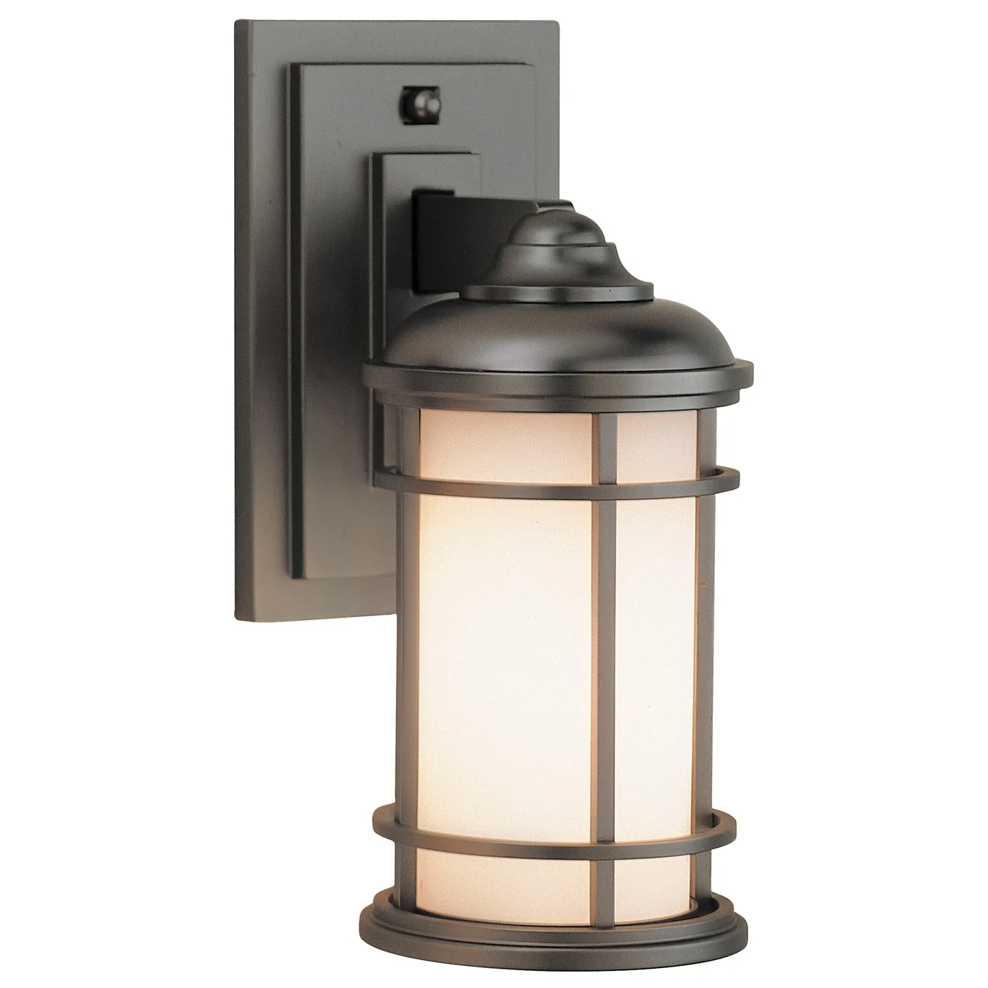 Lighthouse One Light Outdoor Wall Lantern in Burnished Bronze