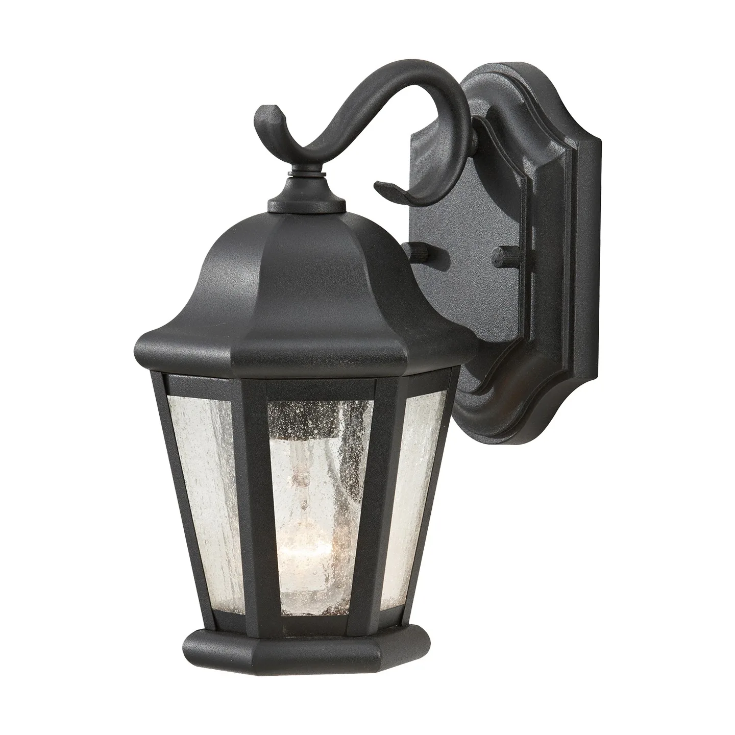 Martinsville Outdoor Wall Lantern in Black