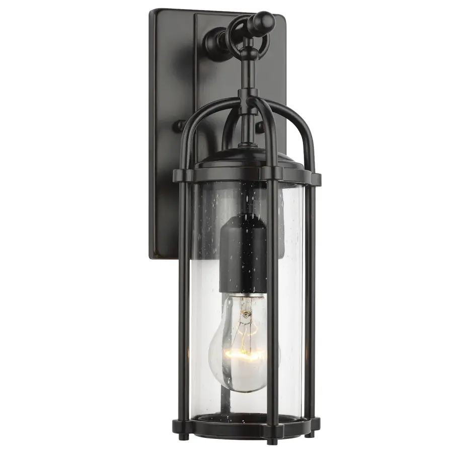 Dakota One Light Outdoor Wall Lantern in Espresso