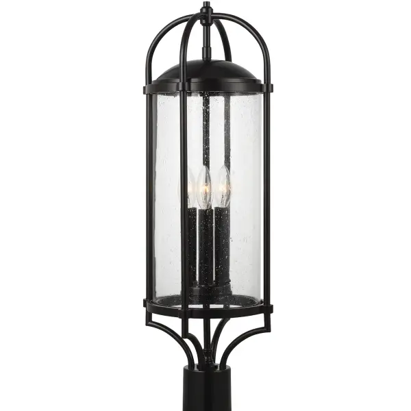 Collection: Dakota Designer: Feiss Rooms: Outdoor Finish: Espresso Glass: Clear Seeded Width: 9.50" Height: 28.13" Weight: 9.50 lb Wire: 12" Black/White Number of Bulbs: 3 Maximum Wattage: 60.00 W Bulb Type: Torpedo Bulb Base: Candelabra Voltage: 120.00 V Material: Aluminum Country of Origin: Vietnam Safety Listing: cETL Safety Rating: Wet Connection: Hardwired Title 24 Spec Sheet Instructions Parts Diagram