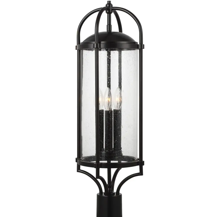 Dakota Three Light Post Lantern in Espresso