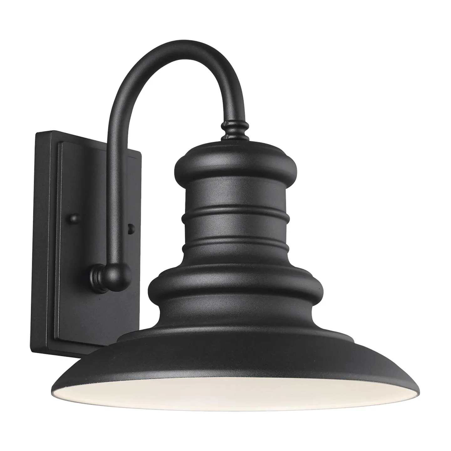Redding Station One Light Outdoor Wall Lantern in Textured Black