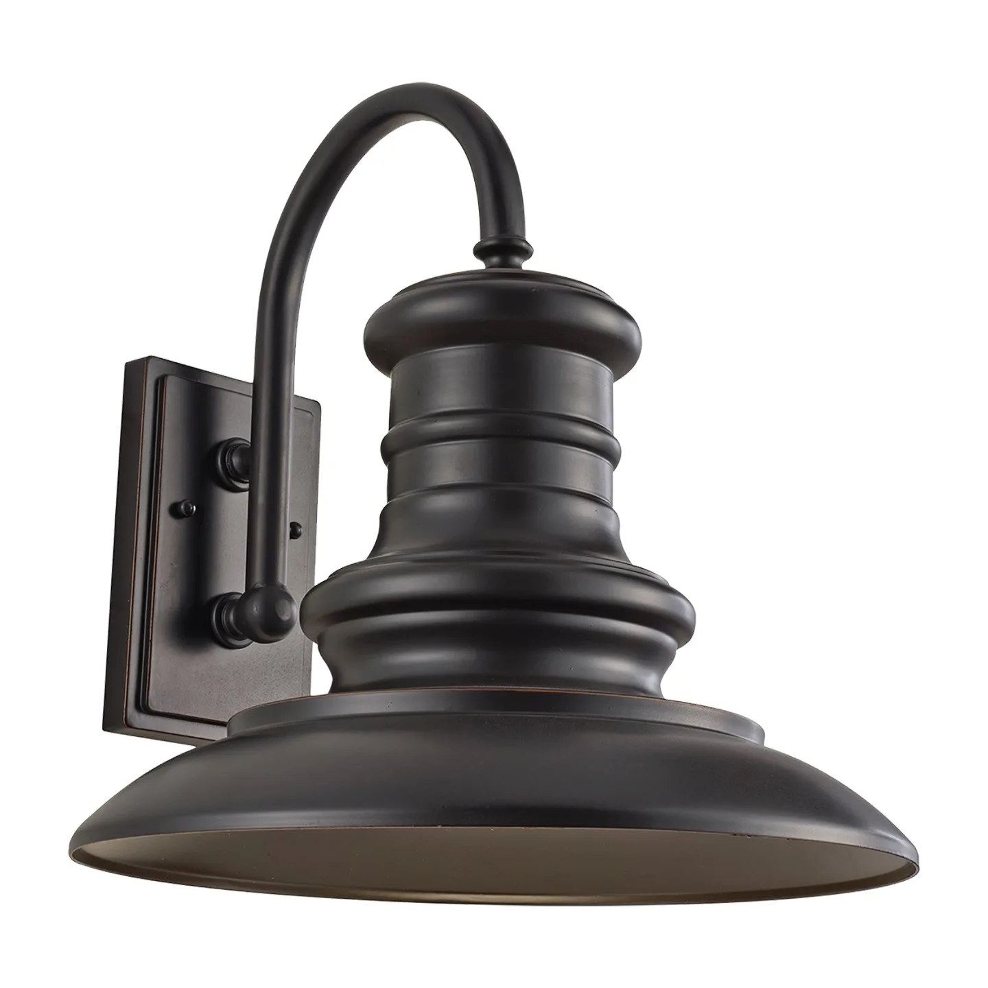 Redding Station One Light Outdoor Wall Lantern in Restoration Bronze