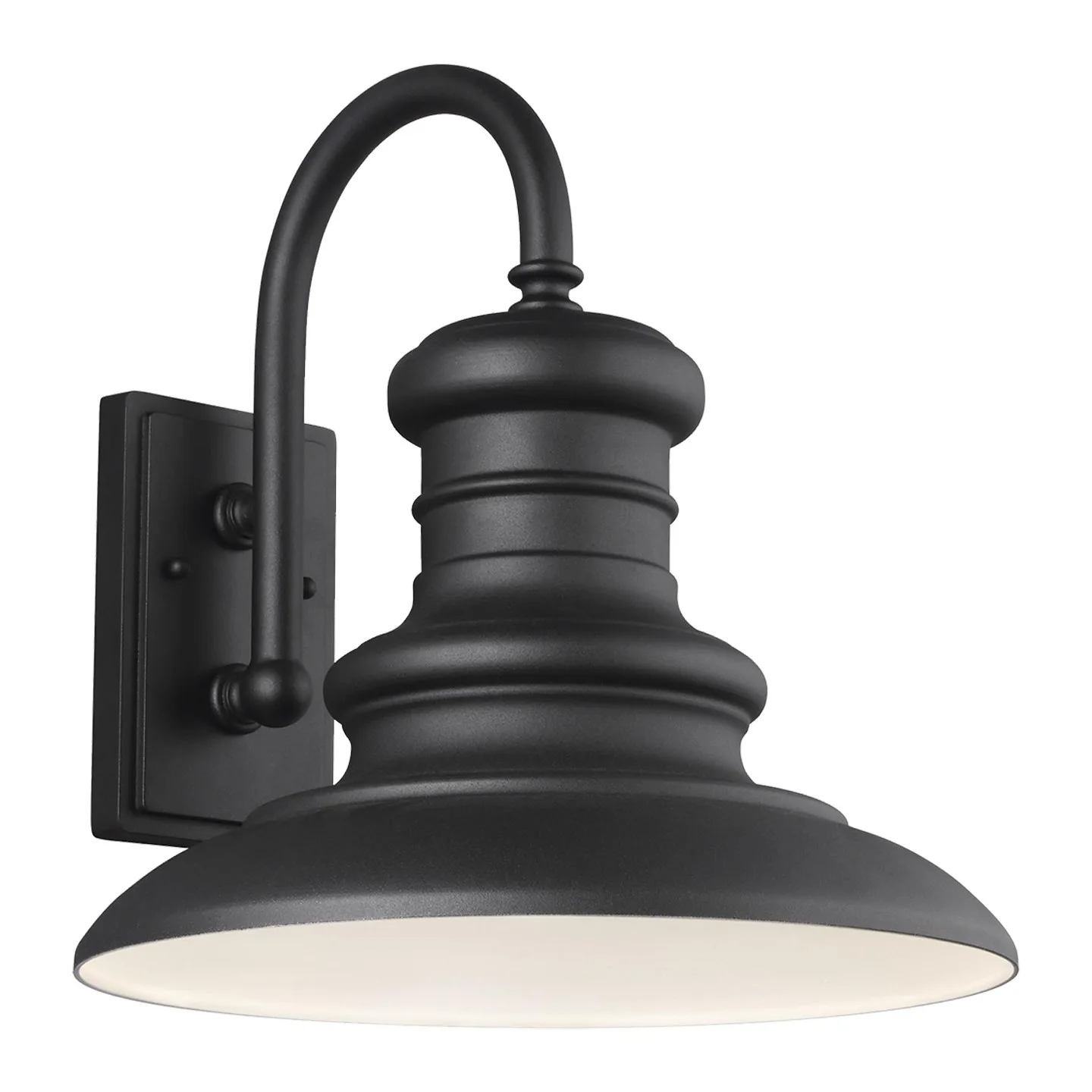 Redding Station One Light Outdoor Wall Lantern in Textured Black