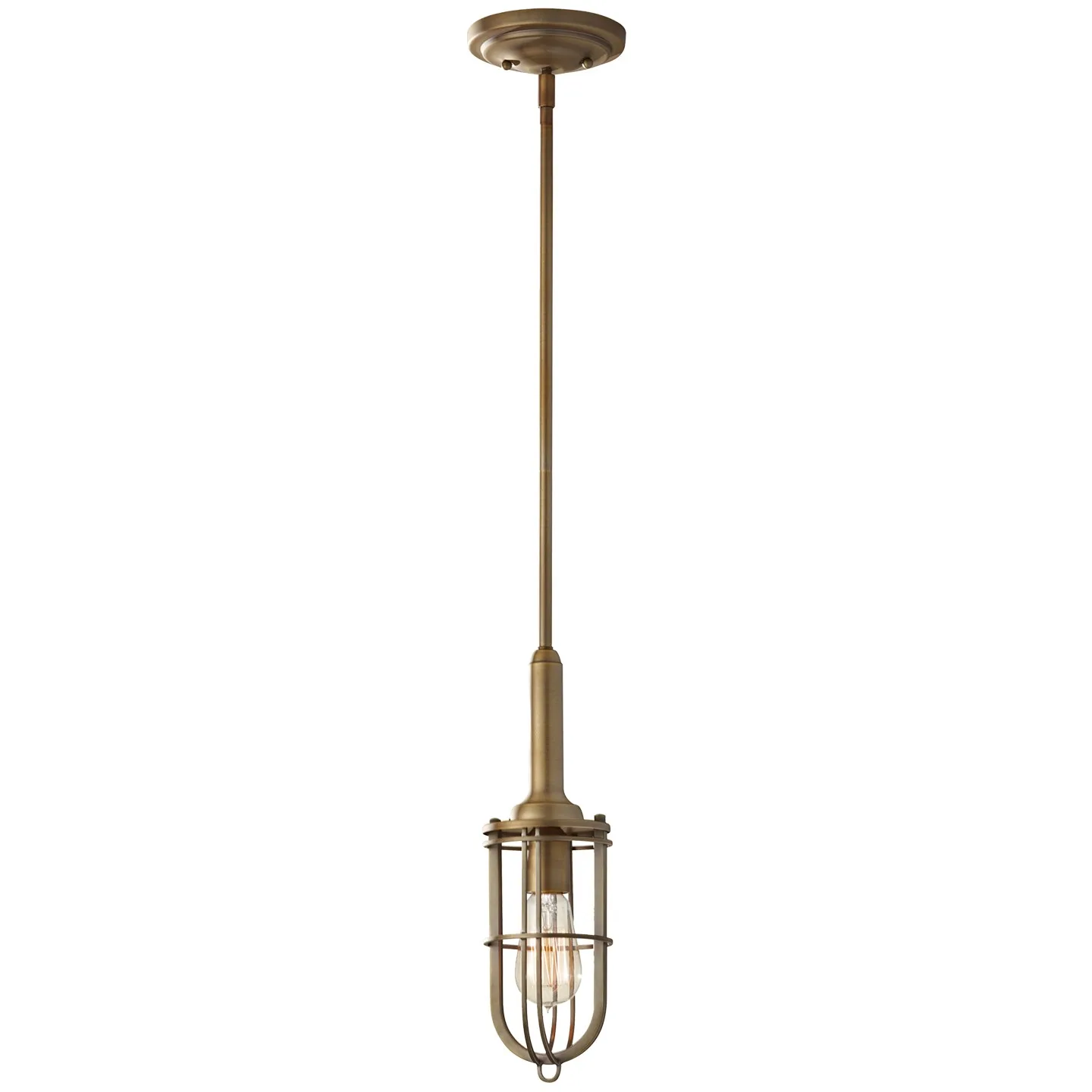 Urban Renewal One Light Pendant in Dark Antique Brass