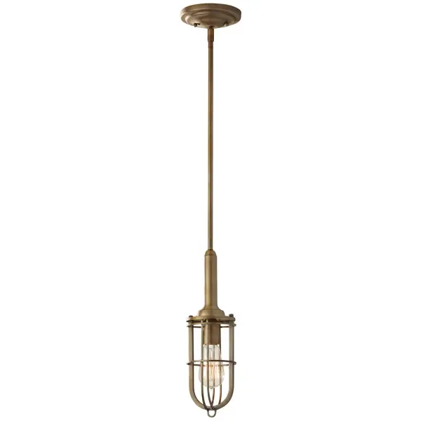 Collection: Urban Renewal Designer: Feiss Rooms: Dining Room, Entry Room/Hallway, Kitchen Finish: Dark Antique Brass Notes: (1) 6`` Stem,(3) 12`` Stems Width: 4.38" Height: 14.50" Weight: 2.75 lb Extension from Wall: 59.38" Wire: 180" Clear Silver Rod: (3) 12",(1) 6" Canopy: D:5.5'' H:1 5/16'' Round Number of Bulbs: 1 Maximum Wattage: 100.00 W Bulb Type: A19 Bulb Base: Medium Voltage: 120.00 V Material: Steel Country of Origin: China Safety Listing: cUL Safety Rating: Dry Connection: Hardwired Title 24 Spec Sheet Instructions Parts Diagram