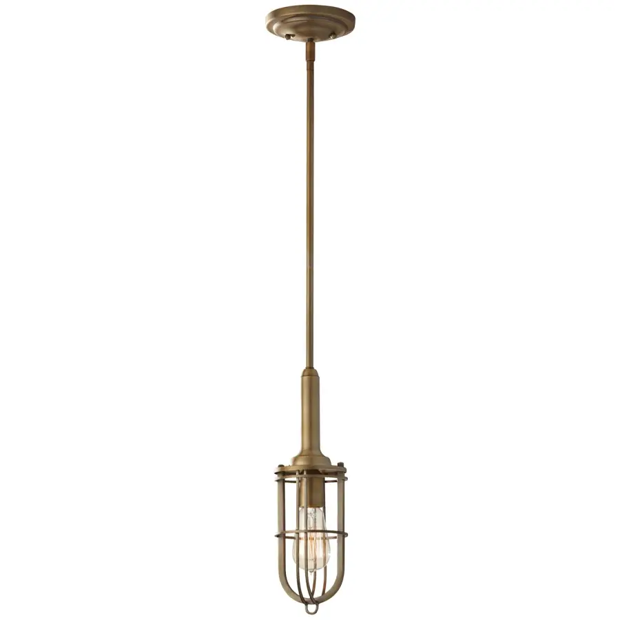 Urban Renewal One Light Pendant in Dark Antique Brass