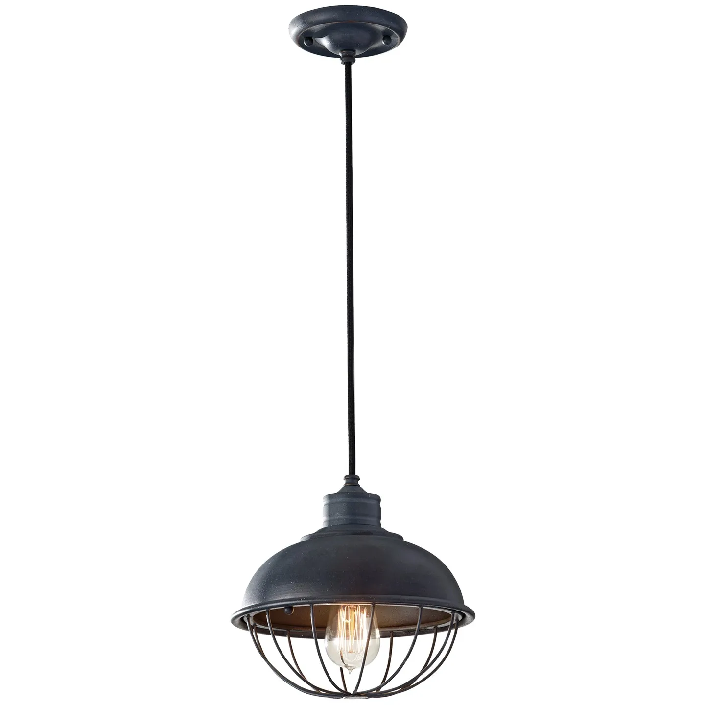 Urban Renewal One Light Pendant in Antique Forged Iron