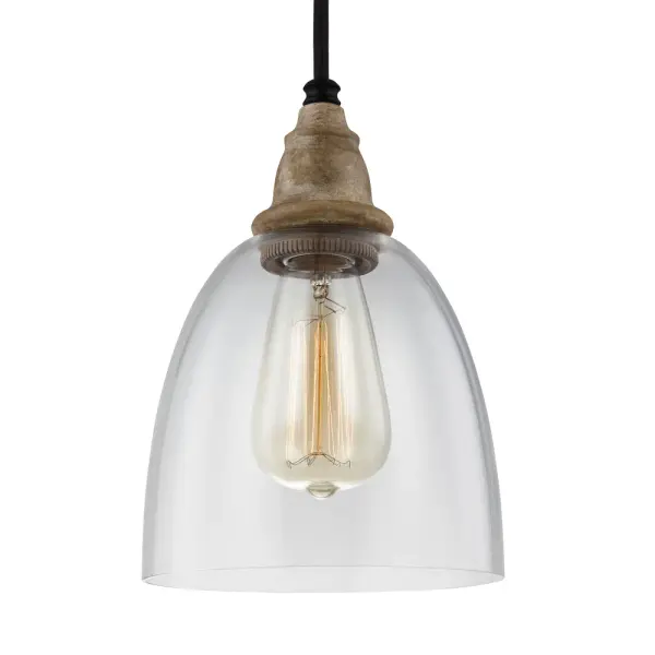 Collection: Matrimonio Designer: Feiss Rooms: Dining Room, Entry Room/Hallway, Kitchen Finish: Driftwood / Dark Weathered Zinc Glass: Clear Width: 6.38" Height: 9.13" Weight: 1.60 lb Wire: 180" Black Fabric Cord Canopy: D:5.5'' H:1.25'' Round Number of Bulbs: 1 Maximum Wattage: 60.00 W Bulb Type: A19 Bulb Base: Medium Voltage: 120.00 V Material: Steel Country of Origin: Philippines Safety Listing: cETL Safety Rating: Dry Connection: Hardwired Title 24 Spec Sheet Instructions Parts Diagram