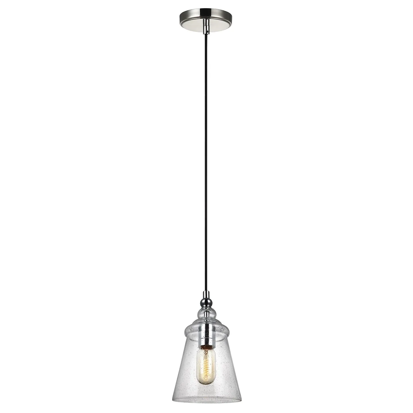Loras One Light Pendant in Chrome