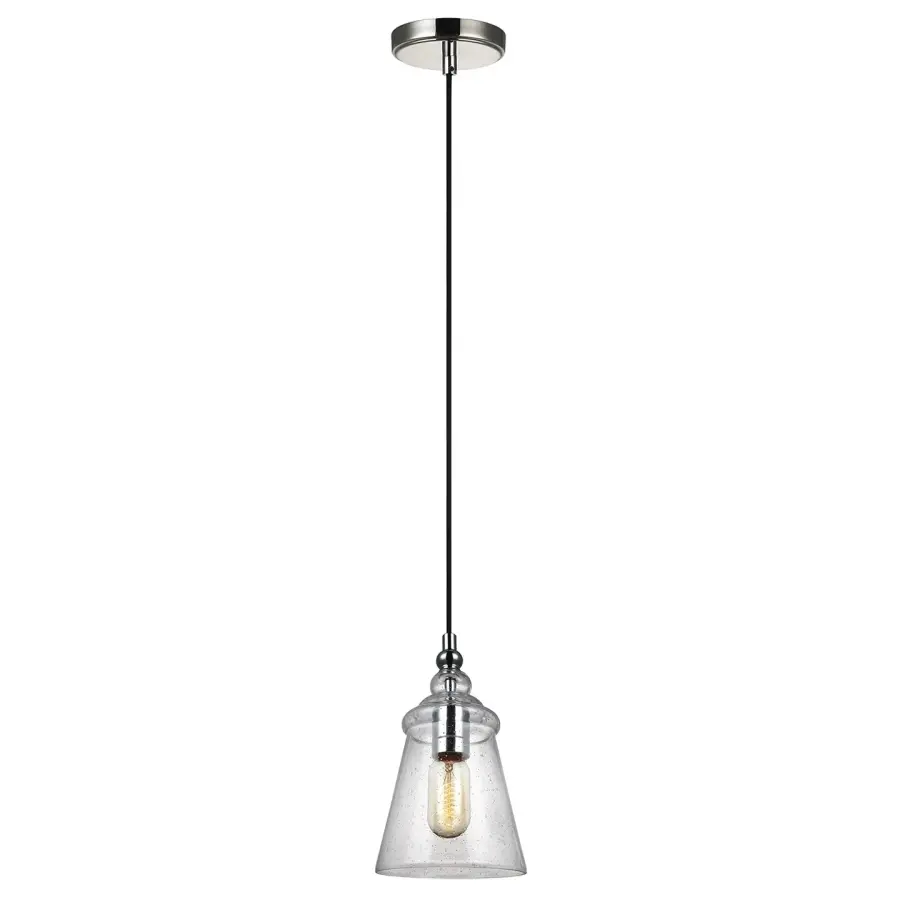 Loras One Light Pendant in Chrome