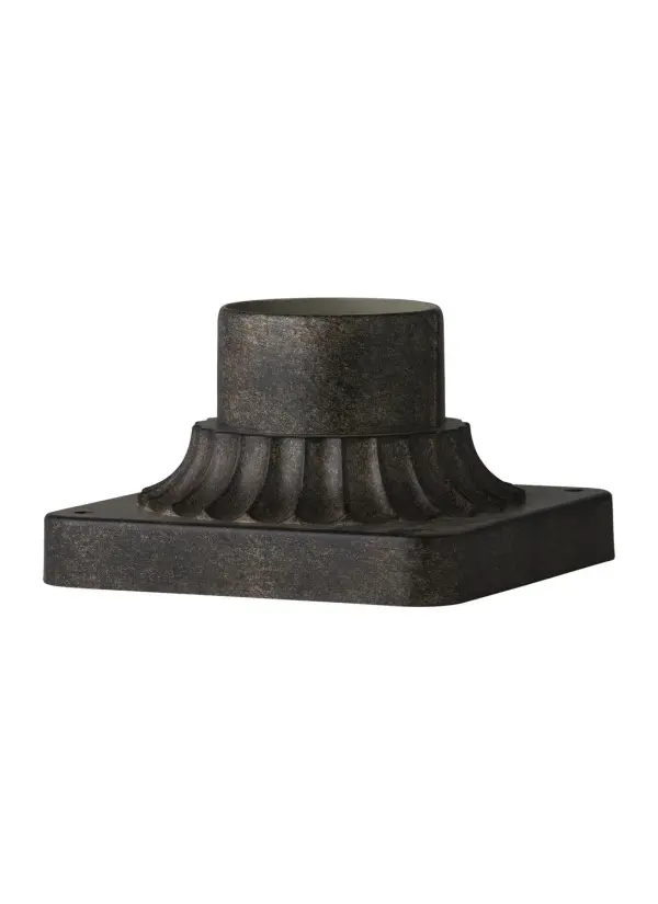 Collection: Outdoor Pier Mounts Designer: Feiss Rooms: Outdoor Finish: Sable Width: 5.75" Height: 3.44" Length: 5.75" Weight: 0.55 lb Material: Aluminum Country of Origin: Philippines Spec Sheet Instructions Parts Diagram