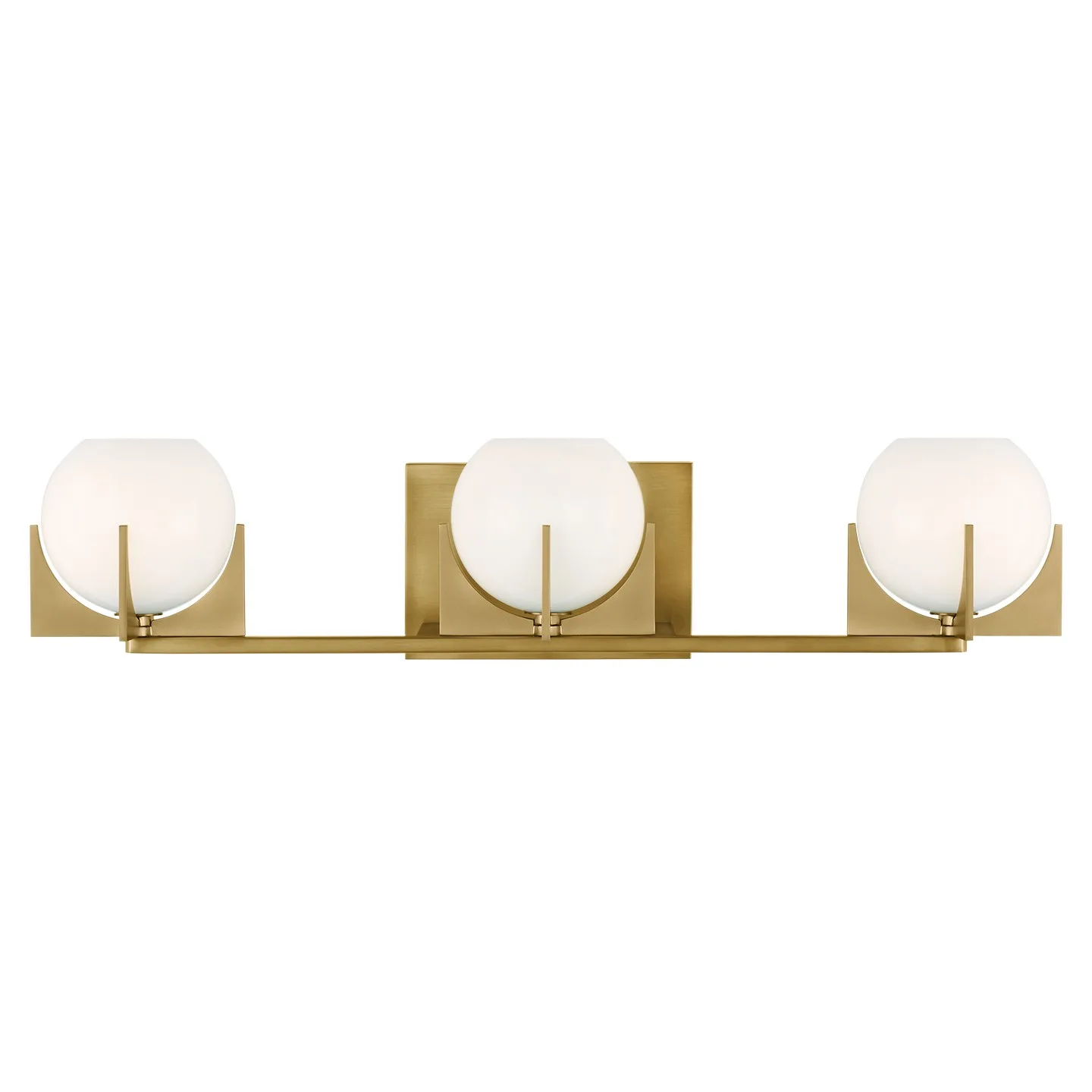 Abbott LED Vanity in Burnished Brass