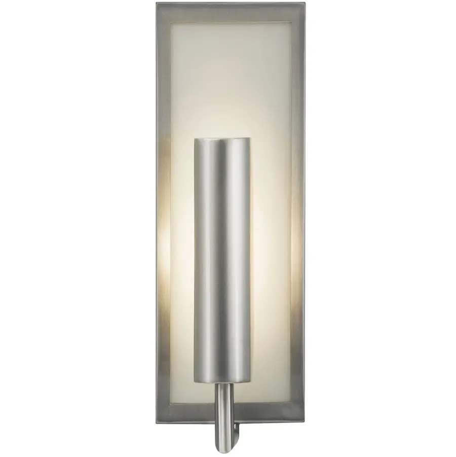 Mila One Light Wall Sconce in Brushed Steel