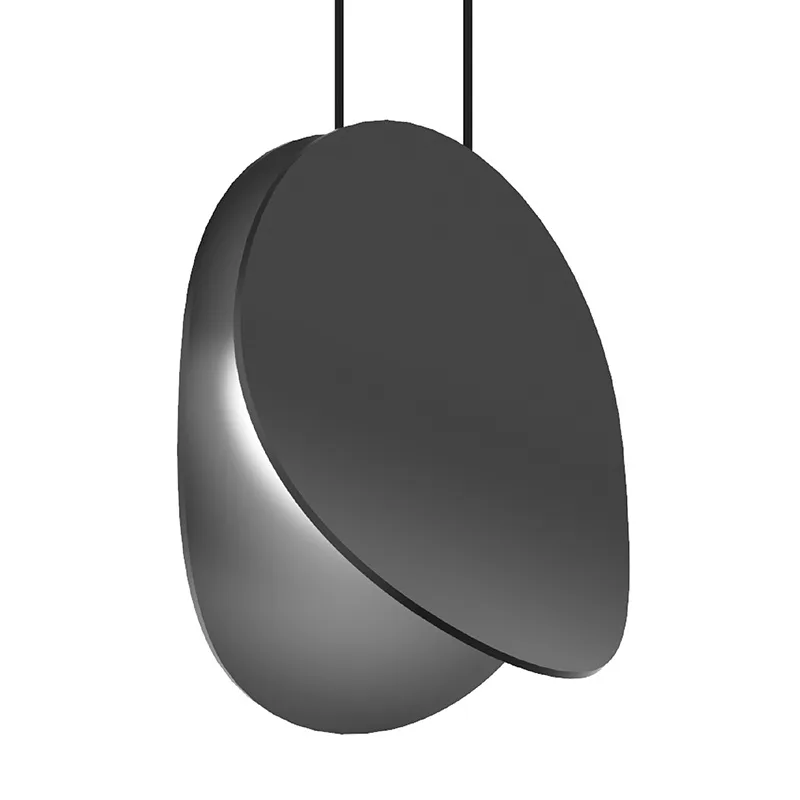 Malibu Discs LED Mini Pendant in Satin Black