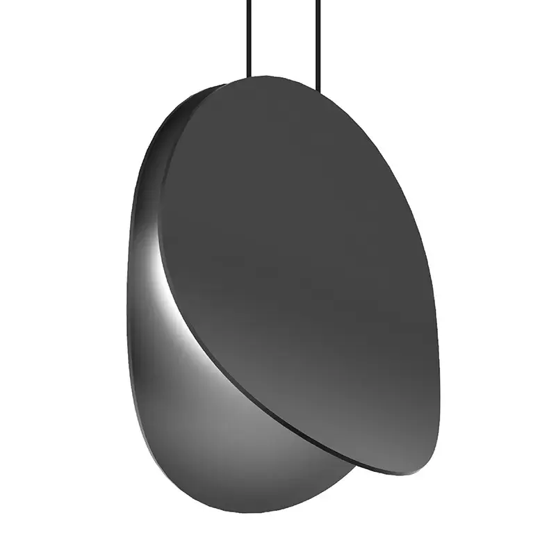 Malibu Discs LED Pendant in Satin Black