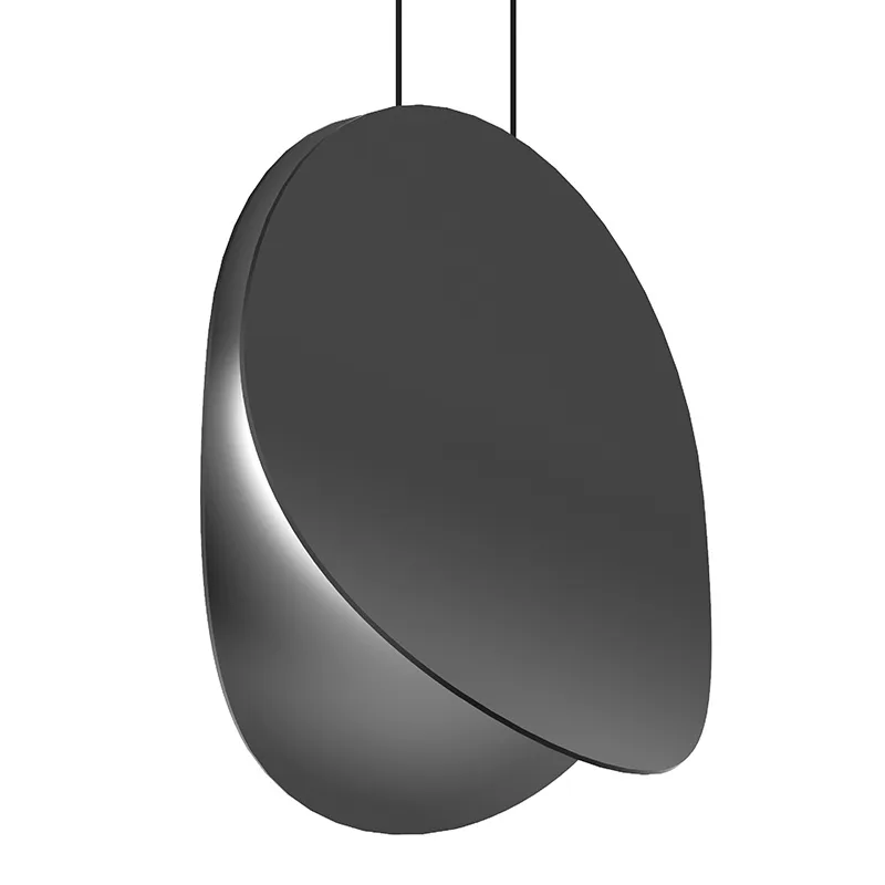 Malibu Discs LED Pendant in Satin Black