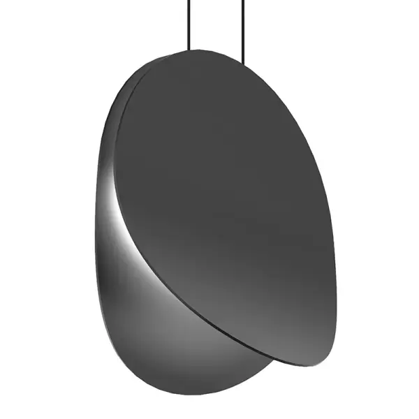 Malibu Discs LED Pendant in Satin Black