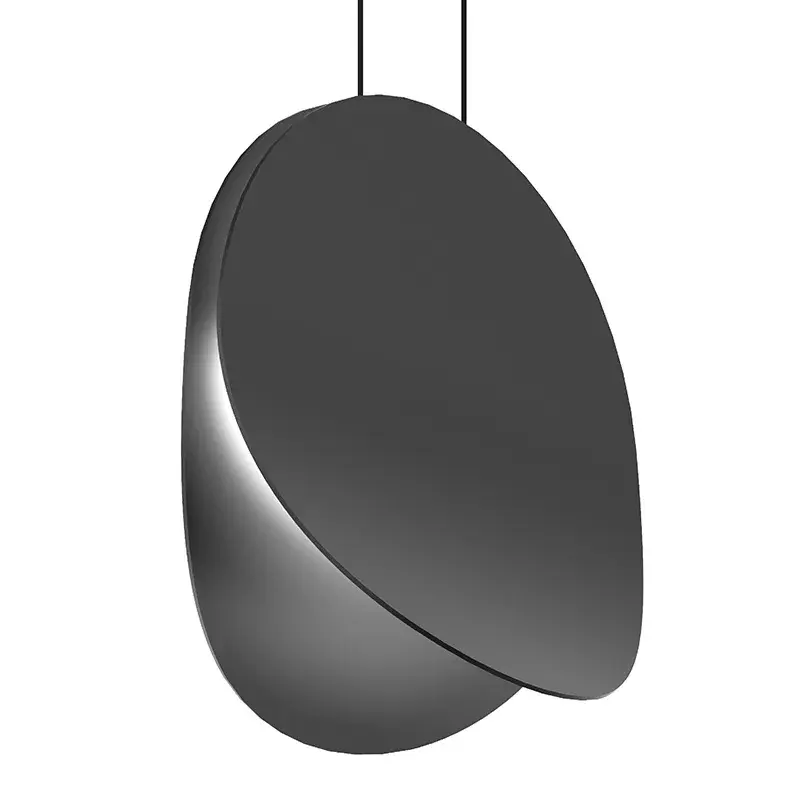 Malibu Discs LED Pendant in Satin Black