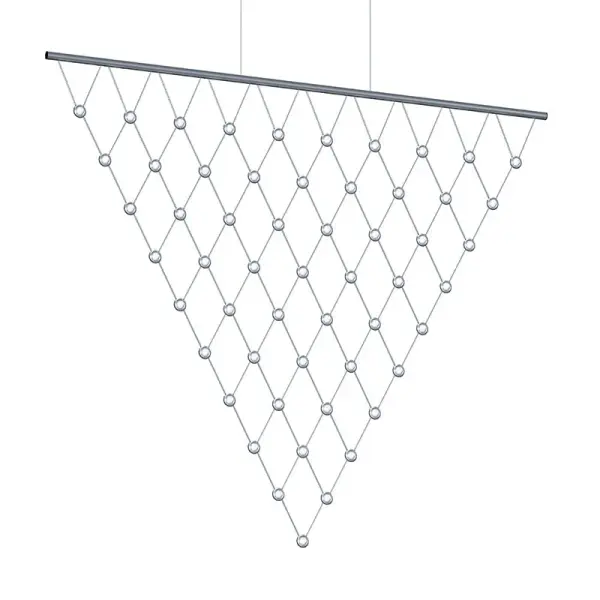Constellation Galaxy Matrix Vertical LED Chandelier