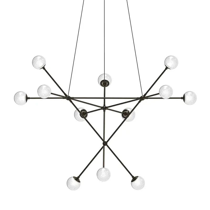 Proton LED Pendant in Polished Black Nickel