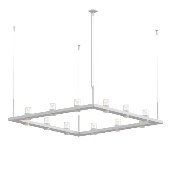 Intervals LED Pendant in Satin White