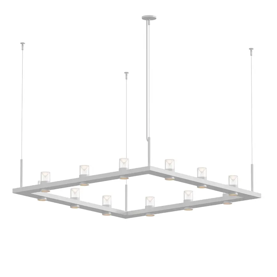 Intervals LED Pendant in Satin White