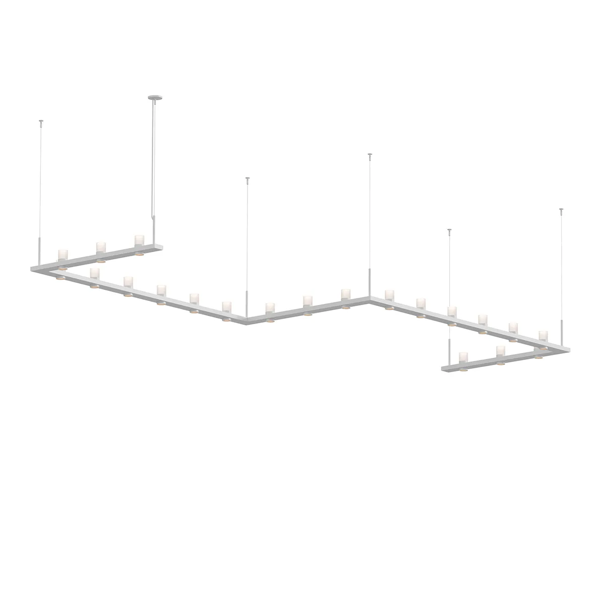 Intervals LED Pendant in Satin White