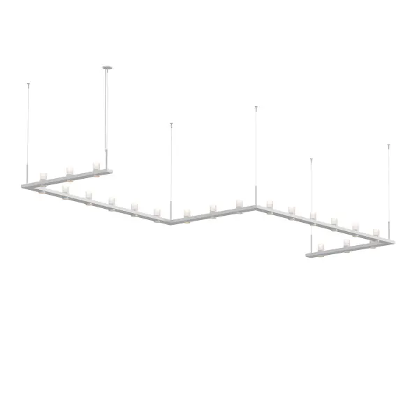 Intervals LED Pendant in Satin White