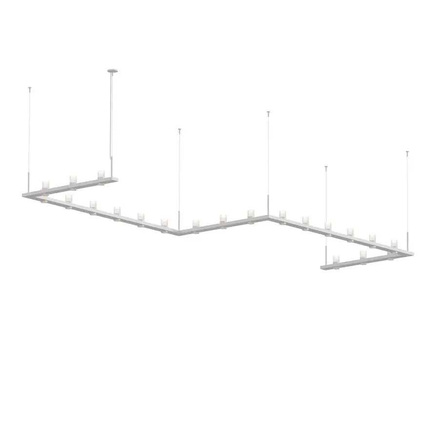 Intervals LED Pendant in Satin White