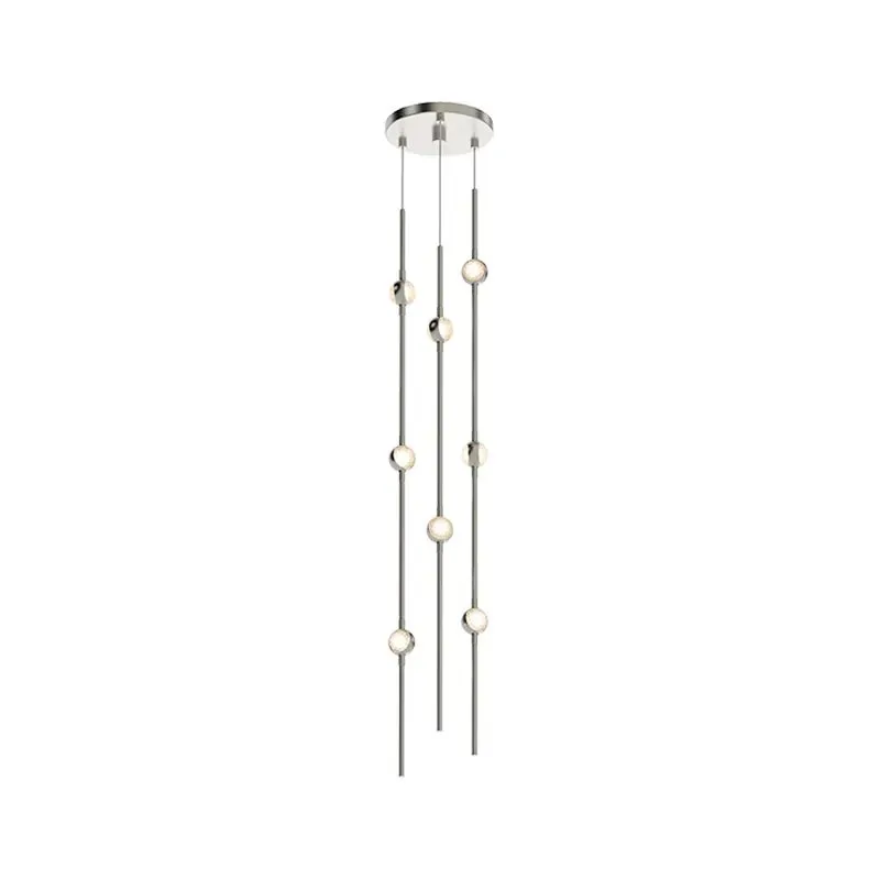 Constellation LED Mini Pendant in Satin Nickel