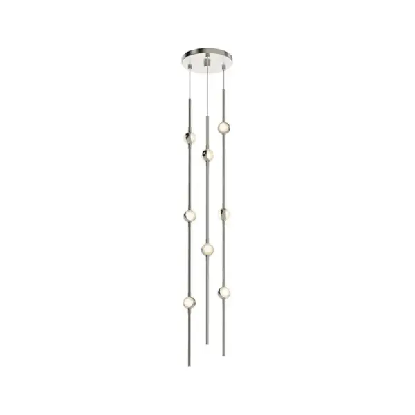 Constellation LED Mini Pendant in Satin Nickel