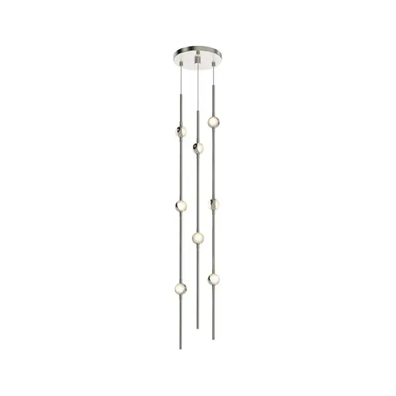 Constellation LED Mini Pendant in Satin Nickel