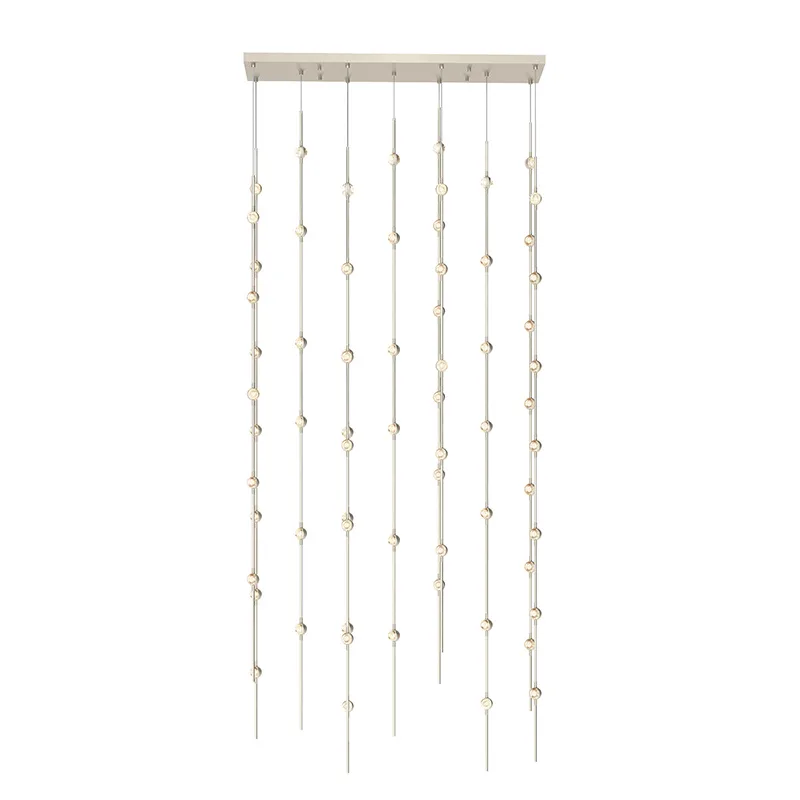 Constellation LED Pendant in Satin Nickel