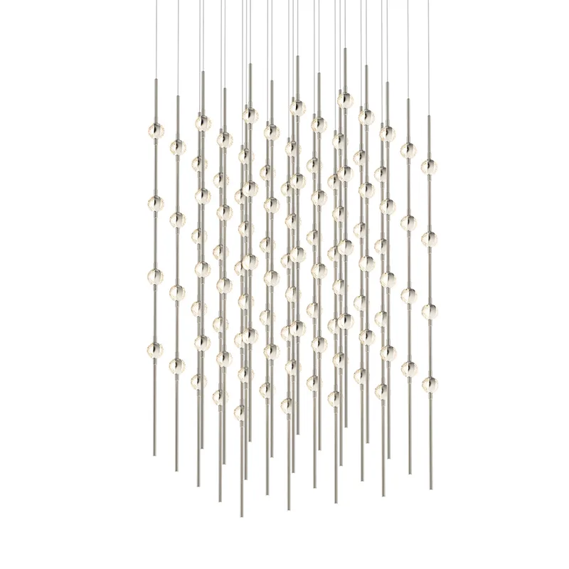 Constellation LED Pendant in Satin Nickel