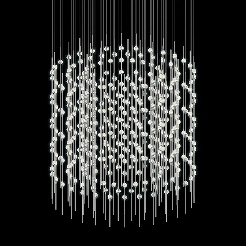 Constellation LED Pendant in Satin Nickel