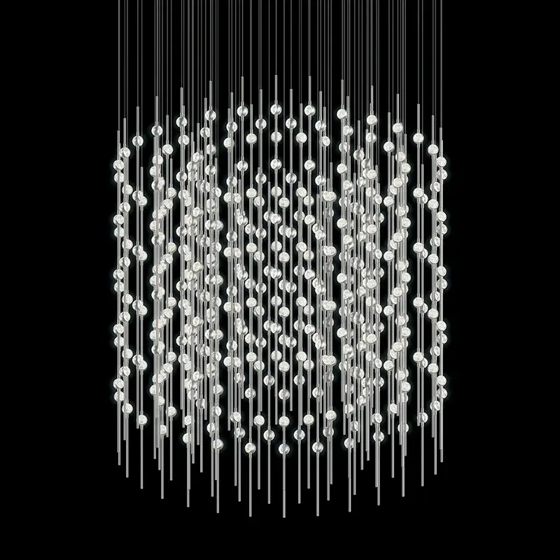 Constellation LED Pendant in Satin Nickel