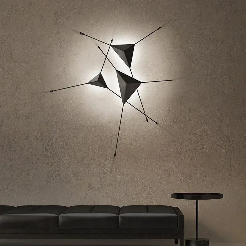 Abstract LED Surface Mount in Satin White