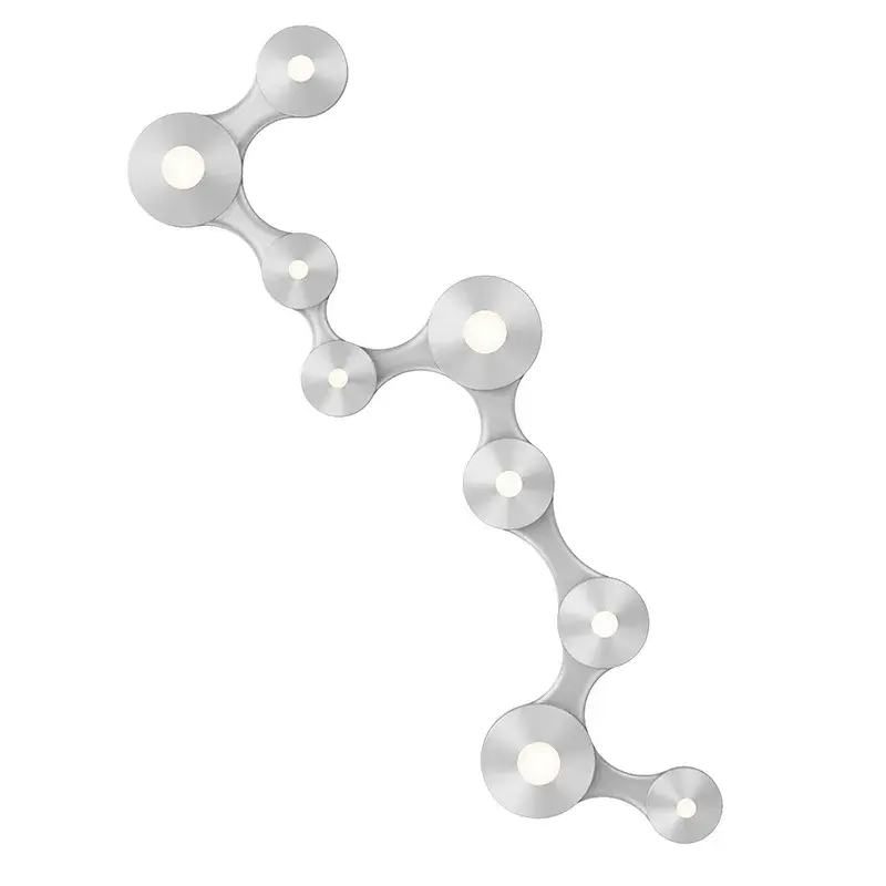 Coral Surface LED Flush Mount in Bright Satin Aluminum