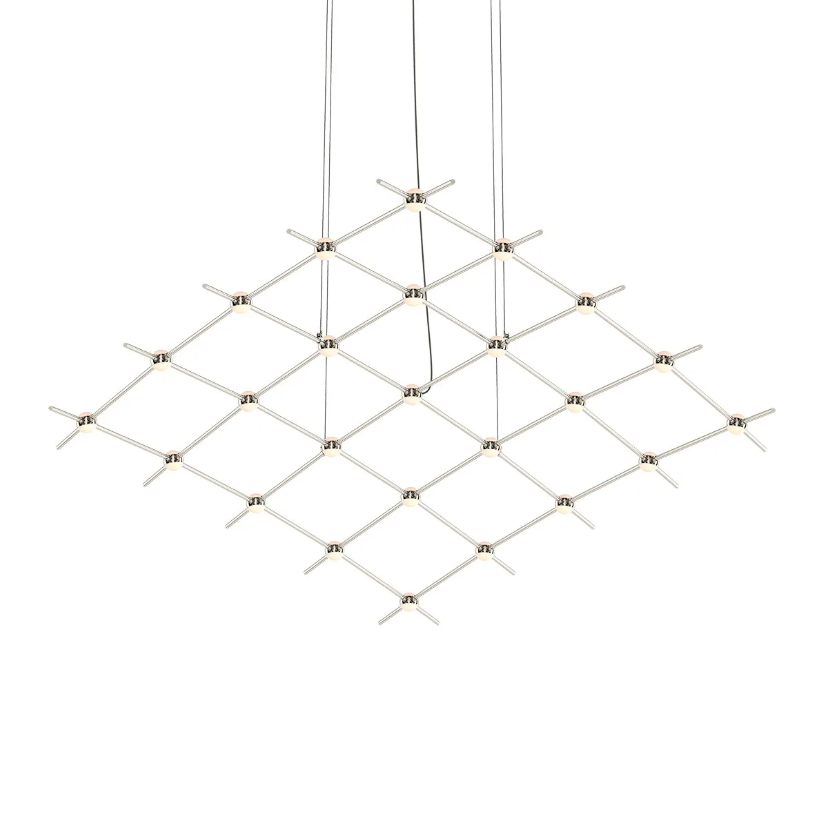 Constellation LED Lantern in Satin Nickel