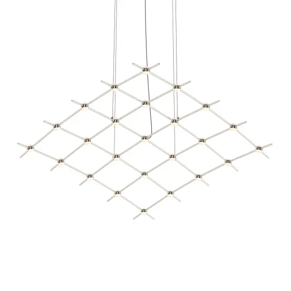 Constellation LED Lantern in Satin Nickel