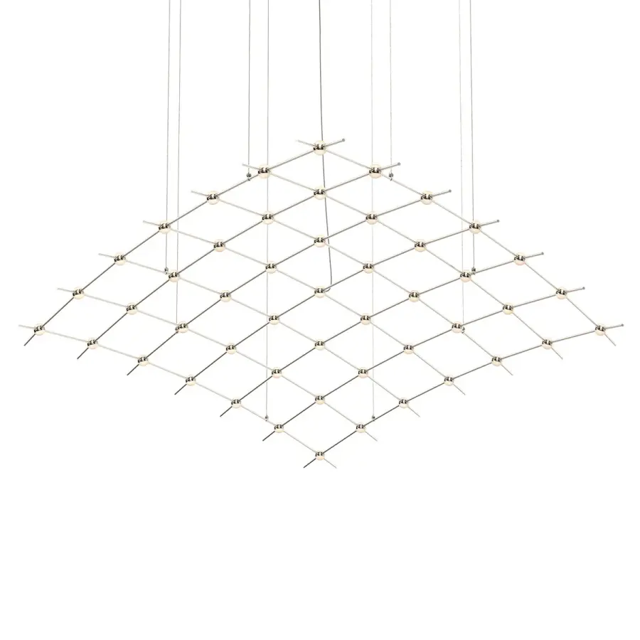 Constellation LED Lantern in Satin Nickel