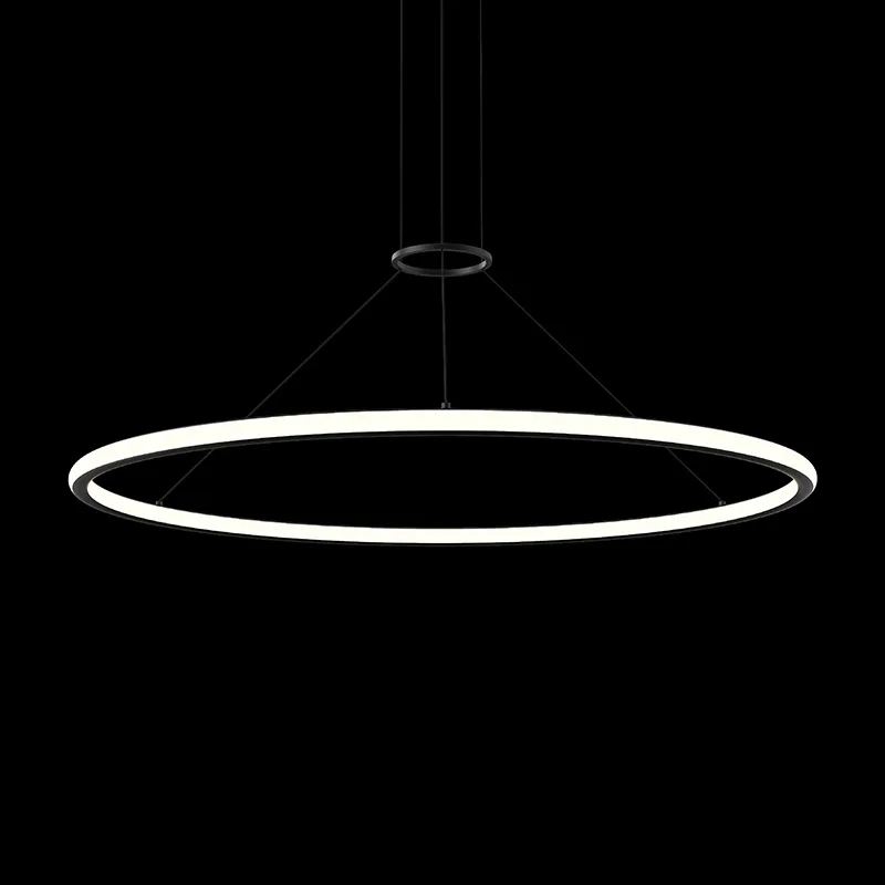 Luna LED Pendant in Satin Black