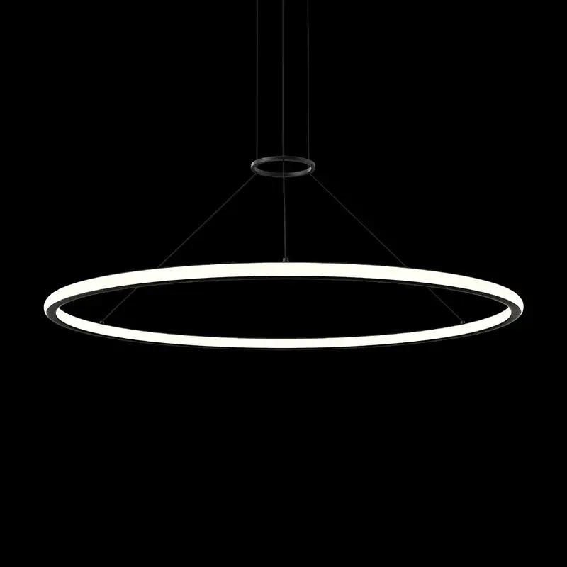 Luna LED Pendant in Satin Black