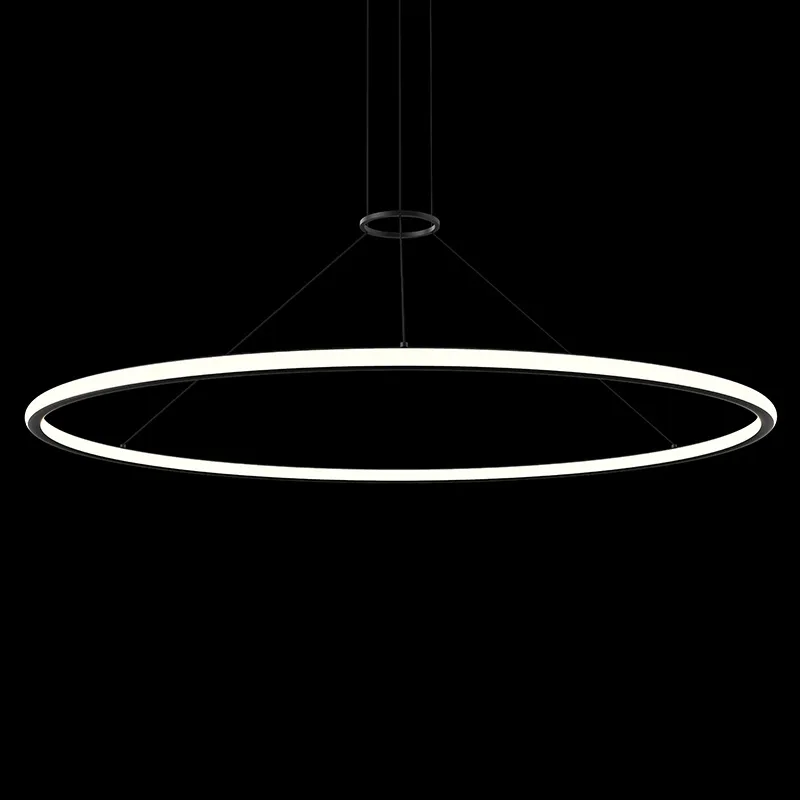 Luna LED Pendant in Satin Black